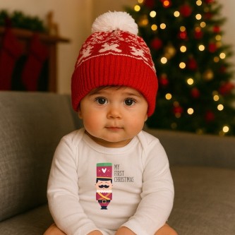 Βρεφικό Χριστουγεννιάτικο Σκουφάκι Xmas cap classic